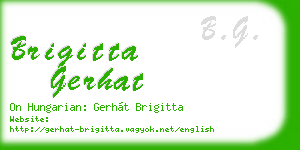 brigitta gerhat business card